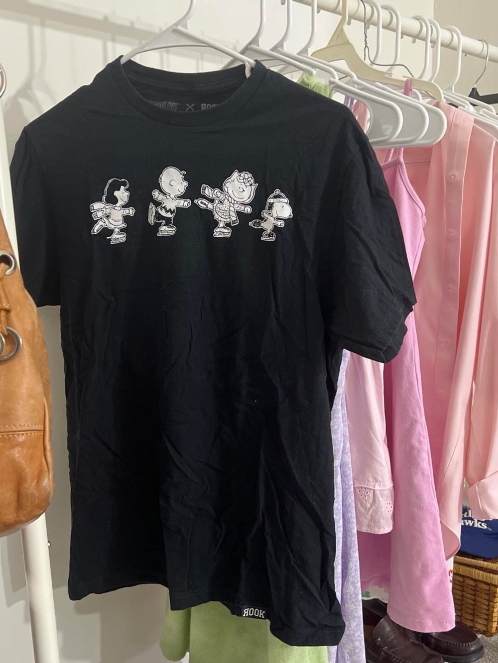 Peanuts Black Graphic Tee - Snoopy & Friends